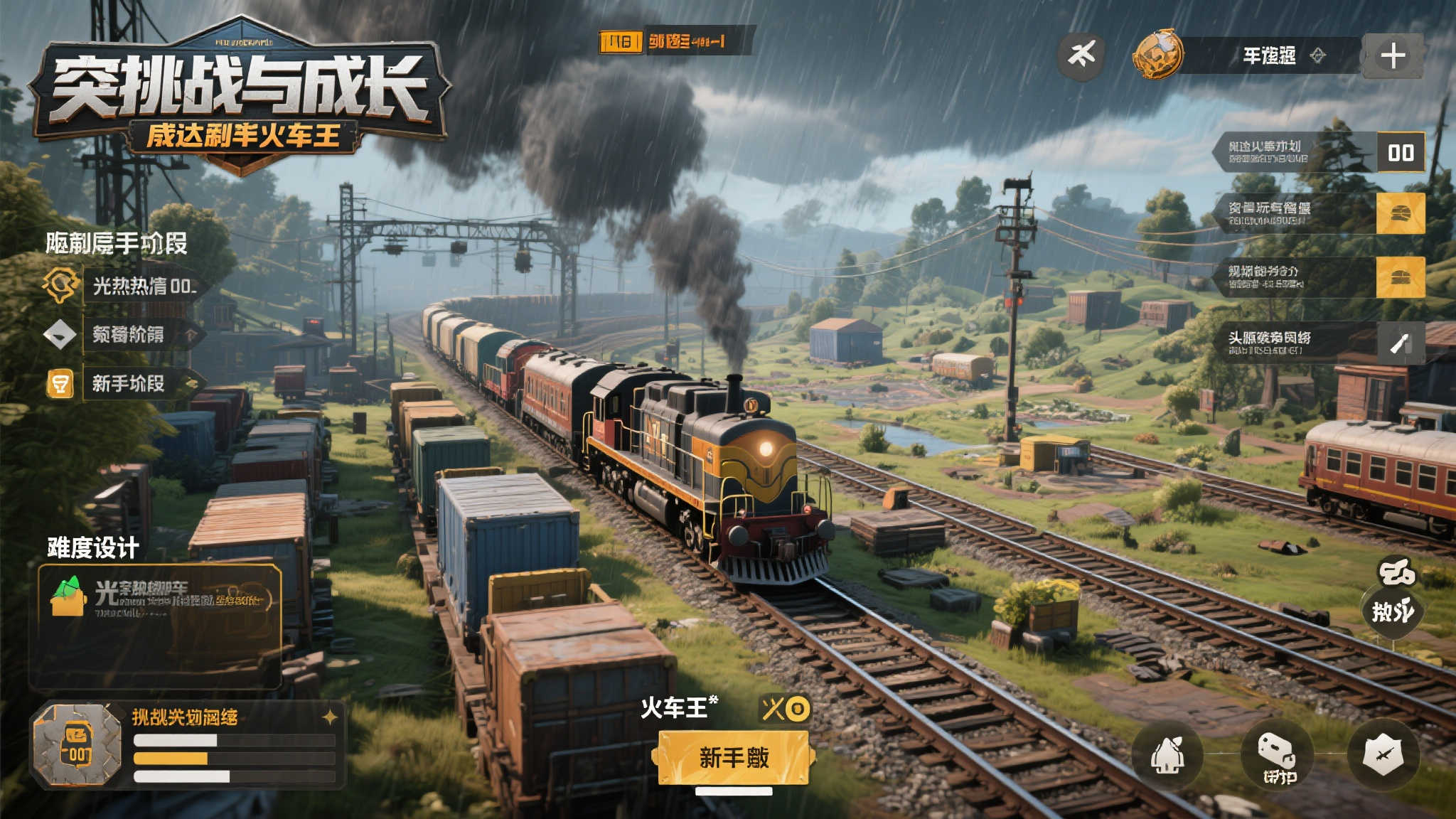 挑战与成长：成为真正的火车王
要在这款